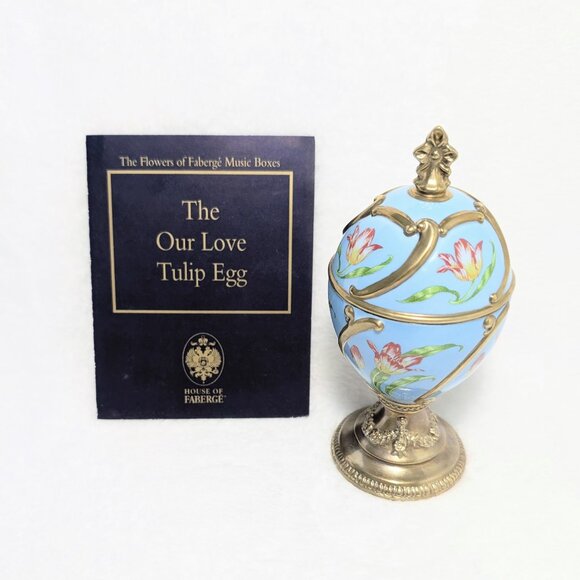 Franklin Mint House of Faberge Musical Egg, Set of Two - Picture 5 of 10